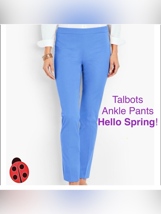 Talbots Pants - Talbots Women's Blue Ankle Pants size 12